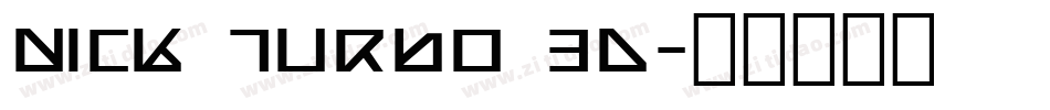 Nick Turbo 3D字体转换